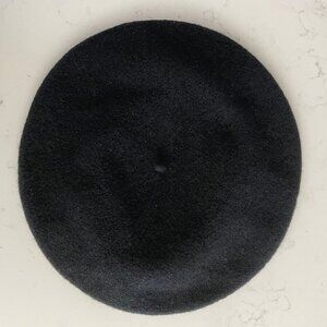 Canadian Hat 1918 Bill Classic Wool Beret/Tam Hat Neutral Black Sz OS NWT